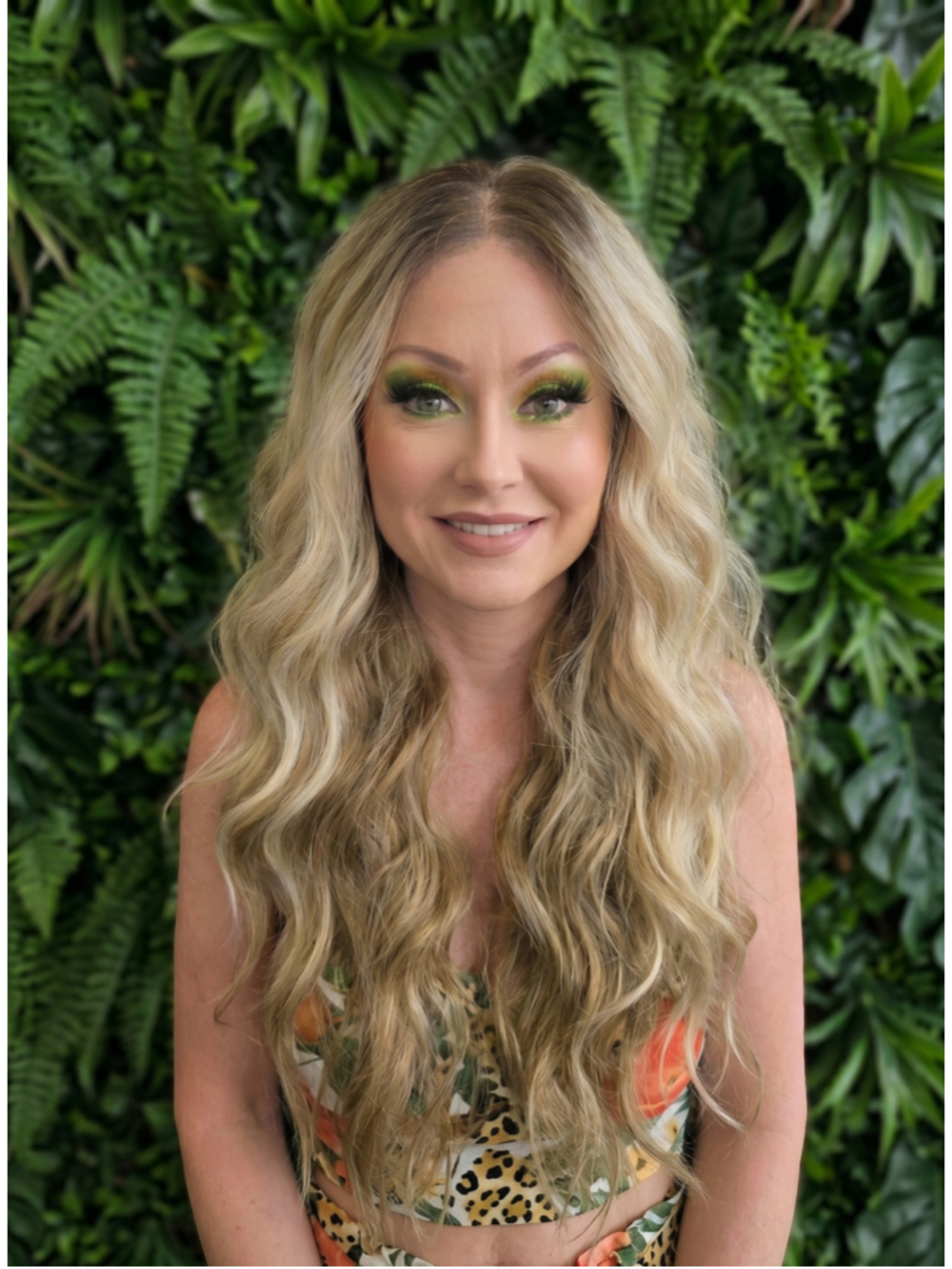 Tessa in Butter Pecan | 26" Two Tone Blonde Wavy Lace Front Wig